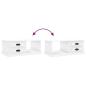 Preview: Couchtisch Hochglanz-Weiß 90x50x35 cm Holzwerkstoff