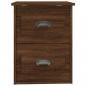 Preview: Wand-Nachttische 2 Stk. Braun Eichen-Optik 41,5x36x53 cm