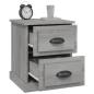 Preview: Nachttische 2 Stk. Grau Sonoma 39x39x47,5 cm Holzwerkstoff