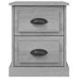 Preview: Nachttische 2 Stk. Grau Sonoma 39x39x47,5 cm Holzwerkstoff