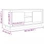 Preview: TV-Schrank Grau Sonoma 102x35x45 cm Holzwerkstoff