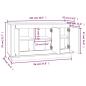 Preview: Sideboard Weiß 102x35x55 cm Holzwerkstoff