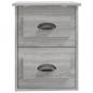 Preview: Wand-Nachttisch Grau Sonoma 41,5x36x53 cm