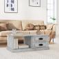 Preview: ARDEBO.de - Couchtisch Betongrau 90x50x35 cm Holzwerkstoff