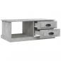Preview: Couchtisch Betongrau 90x50x35 cm Holzwerkstoff