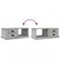 Preview: Couchtisch Betongrau 90x50x35 cm Holzwerkstoff