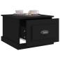 Preview: Couchtisch Schwarz 50x50x35 cm Holzwerkstoff