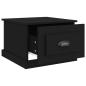Preview: Couchtisch Schwarz 50x50x35 cm Holzwerkstoff