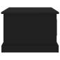 Preview: Couchtisch Schwarz 50x50x35 cm Holzwerkstoff
