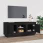 Preview: ARDEBO.de - TV-Schrank Schwarz 102x35x45 cm Holzwerkstoff