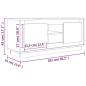 Preview: TV-Schrank Schwarz 102x35x45 cm Holzwerkstoff