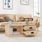 Preview: Couchtisch Sonoma-Eiche 90x50x35 cm Holzwerkstoff