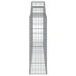 Preview: Gabionen mit Hochbogen 4 Stk. 300x30x100/120cm Verzinktes Eisen