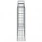 Preview: Gabionen mit Hochbogen 2 Stk. 300x30x120/140cm Verzinktes Eisen