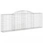 Preview: Gabionen mit Hochbogen 12 Stk 300x30x100/120cm Verzinktes Eisen