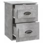 Preview: Wand-Nachttische 2 Stk. Betongrau 41,5x36x53 cm