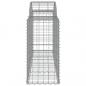 Preview: Gabionen mit Hochbogen 5 Stk. 200x50x80/100 cm Verzinktes Eisen