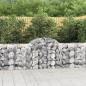 Preview: ARDEBO.de - Gabionen mit Hochbogen 18 Stk. 200x50x80/100cm Verzinktes Eisen