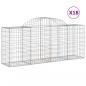 Preview: Gabionen mit Hochbogen 18 Stk. 200x50x80/100cm Verzinktes Eisen