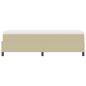 Preview: Boxspringbett mit Matratze Beige, Weiß Cord-Stoff 100 x 200 cm