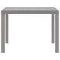 Preview: Gartentisch Hellgrau Kunststoff Standard Langlebig