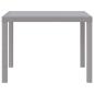 Preview: Gartentisch Hellgrau Kunststoff Standard Langlebig