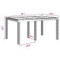 Preview: Outdoor Tisch Anthrazit Kunststoff Medium Langlebig