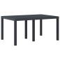 Preview: Outdoor Tisch Anthrazit Kunststoff Medium Langlebig