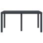 Preview: Outdoor Tisch Anthrazit Kunststoff Medium Langlebig
