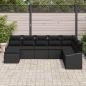 Preview: Sofa Set 8 stk. Schwarz [Synthetisch]: Poly Rattan