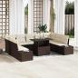 Preview: ARDEBO.de - Garten-Sofa-Set 10 Teile Beige PE-Rattan, Polyester, Stahl
