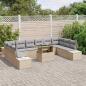 Preview: Garten Sofaset Set aus 11 Beige Tan Grau