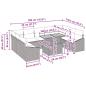 Preview: Garten-Sofa-Set 10 Teile Schwarz und Braun Rattan und Holz