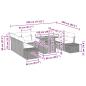 Preview: Garten Sofa Set Set aus 10 Teilen Beige, Hellbraun