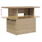 Preview: Garten Sofa Set Set von 9 Beige, Grau Rattan, Polyester