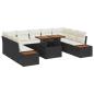 Preview: Gartensofa-set 10 Stk. Schwarz und Beige