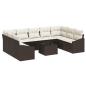 Preview: Garten-Sofa-Set Set aus 10 Elfenbein Poly-Rattan