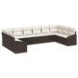 Preview: Garten Sofa Set Set aus 10 Beige Rattan Garten Loveseat