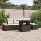 Preview: ARDEBO.de - Garten Sofa Set 6 Teile Braun Rattan 6-teiliges Sofa Set