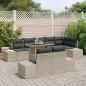 Preview: Garten Sofa Set Set von 9 Beige, Schwarz