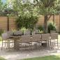 Preview: ARDEBO.de - 11-teiliges Garten-Esszimmer-Set Grau Poly Rattan