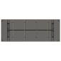 Preview: 11-teiliges Garten-Esszimmer-Set Grau Poly Rattan