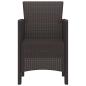 Preview: Gartenstühle 4 Stück Braun Poly Rattan