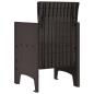 Preview: Gartenstühle 4 Stück Braun Poly Rattan