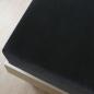 Preview: Spannbettlaken Jersey Schwarz 100x200 cm Baumwolle