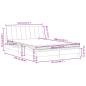 Preview: Bett mit Matratze Rosa 120x200 cm Samt