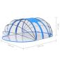 Preview: Pool-Kuppel Oval 620x410x210 cm