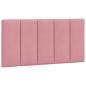 Preview: Bett mit Matratze Rosa 100x200 cm Samt