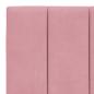 Preview: Bett mit Matratze Rosa 100x200 cm Samt