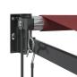 Preview: Markise Automatisch Burgunderrot 350x250 cm